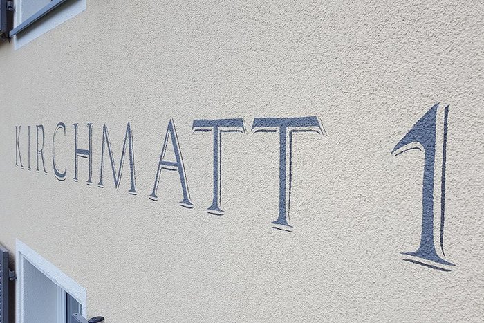 Kalligraphie Aussenfassade