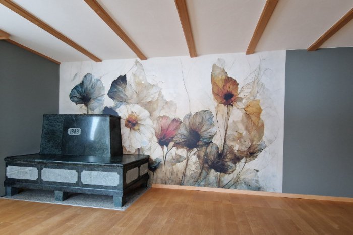 Tapezieren,Wohnzimmer, Maler Uri